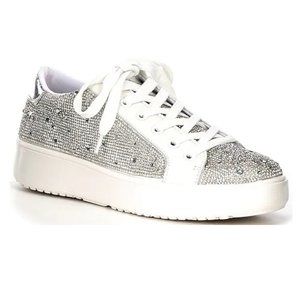 Steve Madden Blade-R Rhinestone Platform Sneakers Shoes, 9